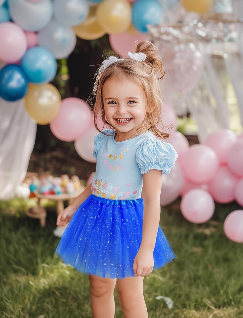 Lainlight Store Tutu for Girls Stars Sequins Princess Ballet Dress Tulle Skirt for Girls 4-12 Years 3 Layered - Image 4
